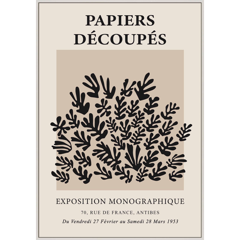Papiers Decoupes Set by Romina Gadler, White Canvas Framed, 25" H x 17.5" W