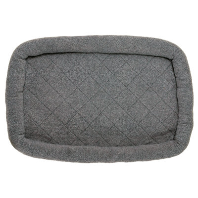 Faux Lambswool Crate Bolster Pet Bed
