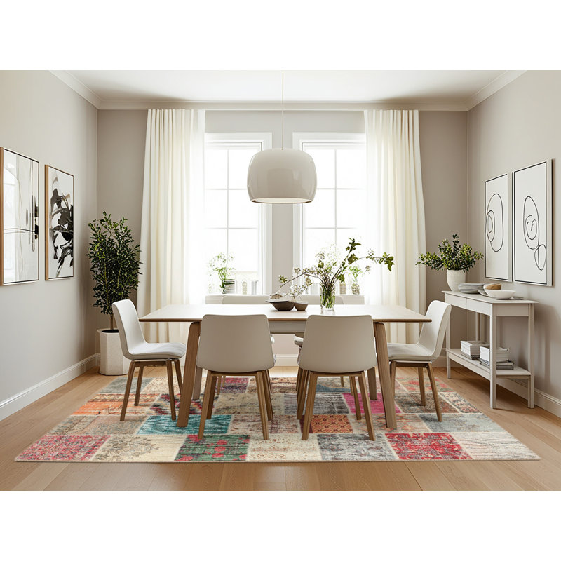 Patchwork Indoor Rug, Rectangle 7' x 10'