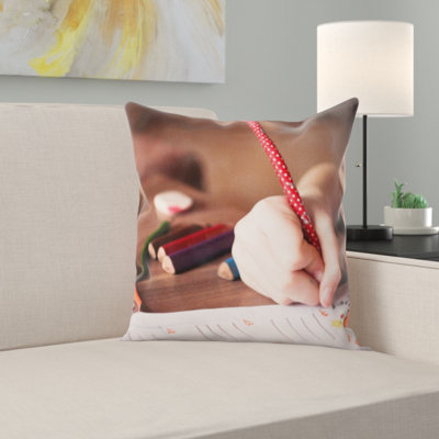 Microsuede Throw Pillow