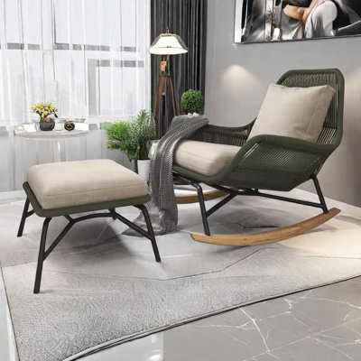 Chaise berçante nordique simple et magnifique
