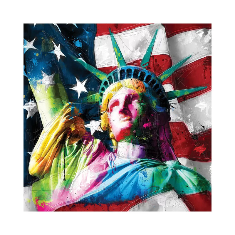 Liberty by Patrice Murciano - Wrapped Canvas Gallery-Wrapped Canvas Giclée, 30.48 cm H x 30.48 cm W