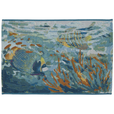 Esencia No Pattern And Not Solid Color Synthetic Non-Skid Kitchen Mat