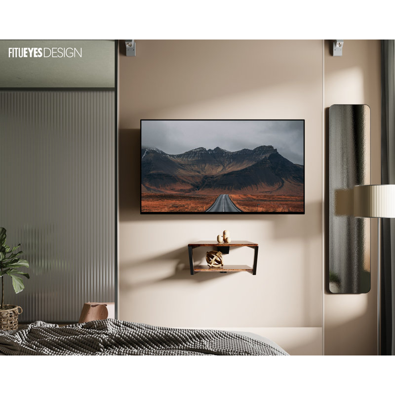 Fitueyes Design Floating Media Shelves for DVD Players and TV Box