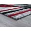 Tapis rouge à motif abstrait Zabala-1298507100