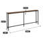 Console 71 po avec 2 prises
