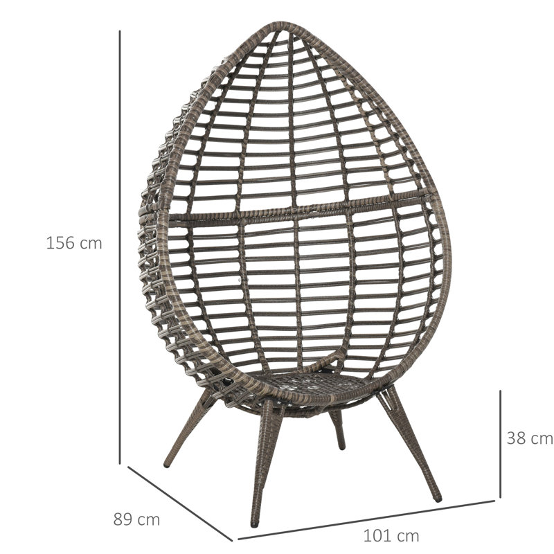 O'Carroll Metal Outdoor Lounge Chair