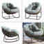 Chaise berçante d'extérieur en rotin-466074222