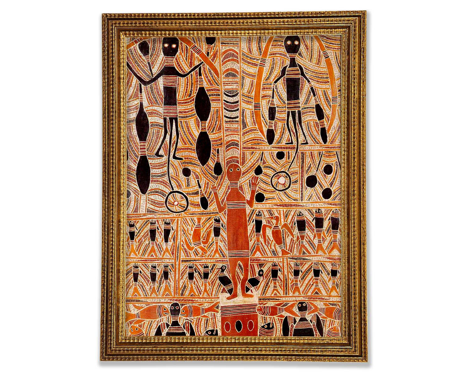 Latitude Vive Aboriginal Marika Mathaman - Single Picture Frame Art ...