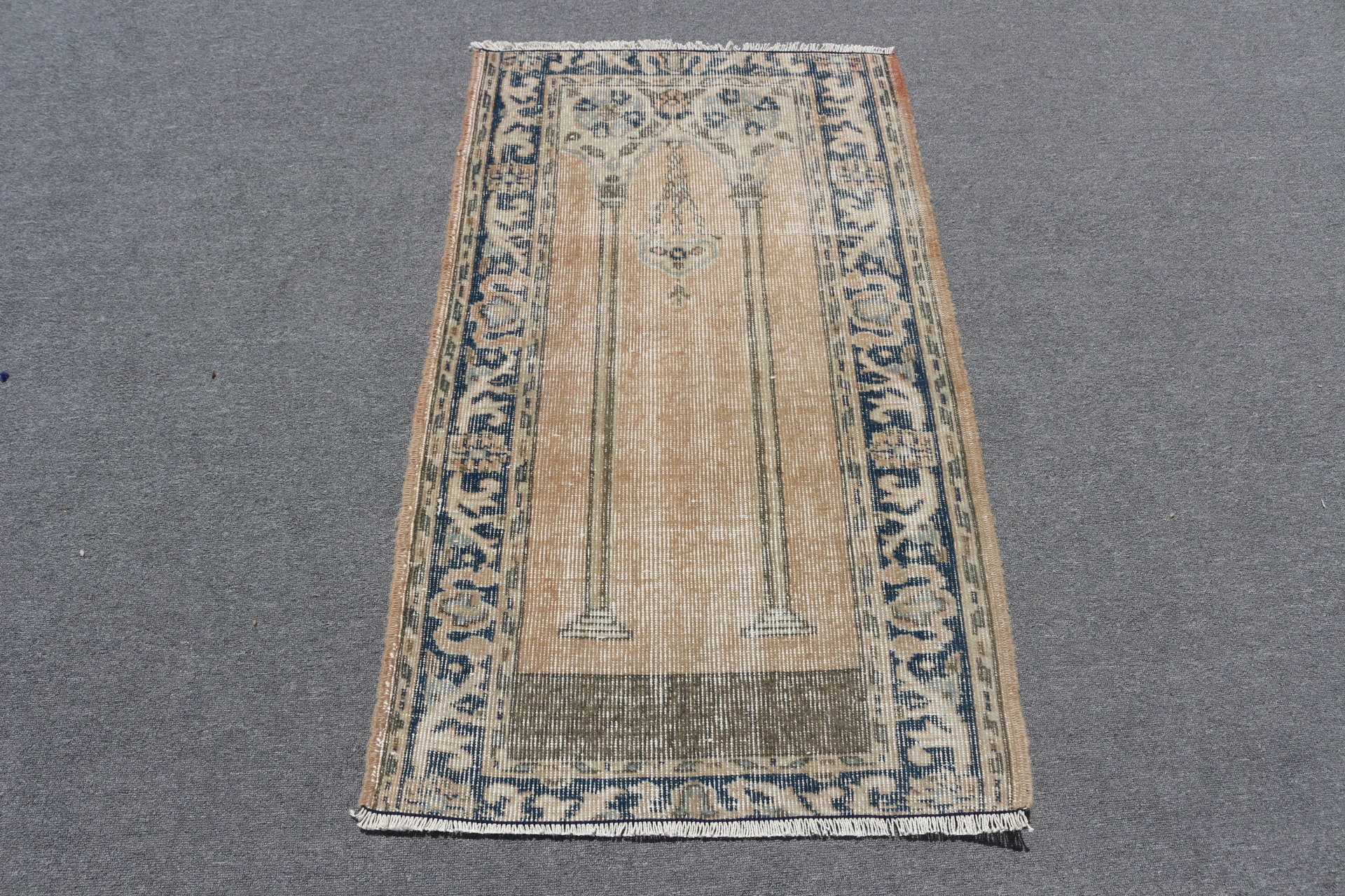 Astoria Grand Handwoven Bronze Turkish Rug Featuring Antique Design for ...