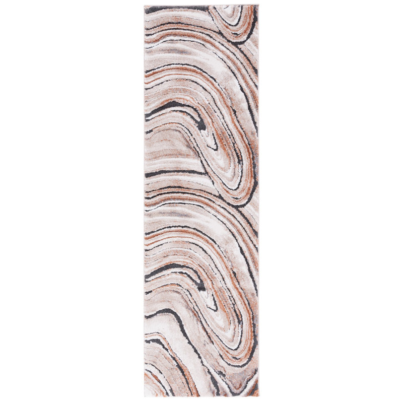 Cyrus Shag Performance Abstract Rug, Runner 2'2" x 7'9"