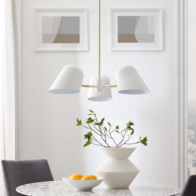 Luminaire suspendu 3 lumières en noir