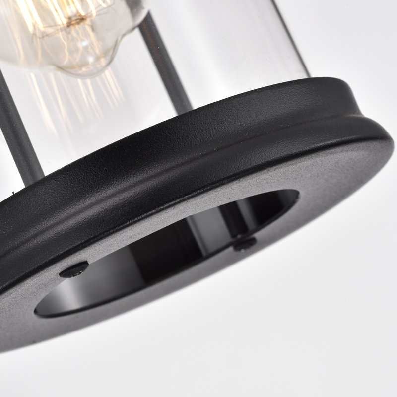 Luminaire de grange d'extérieur 1 lumière Dopson, H 14,5 po x l 6,5 po x P 7,75 po