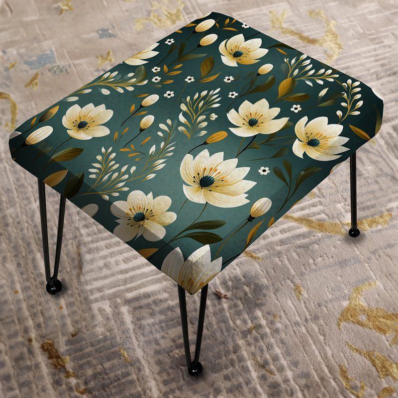 Motif de jonquille vert et blanc Allure