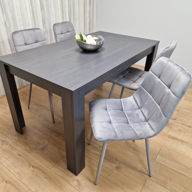 Mixtly 4 - Person Dining Set, 75cm H x 140cm L x 80cm W