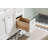 Amiri 37'' Single Bathroom Vanity with Marble Top-996955368