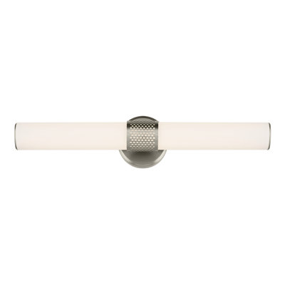 24.25" Bath Bar Medium LED with White Glass