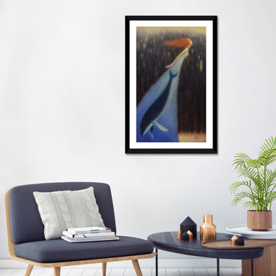 Baleine dans le cœur par Eduard Zentsik - reproduction d'art