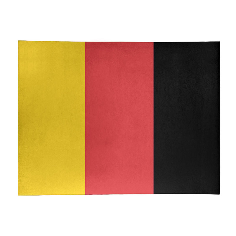 Tapis de zone rouge/jaune, Rectangle 8 pi x 10 pi
