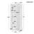 Storage Cabinet With Two Doors For Bathroom, Office, Adjustable Shelf, MDF Board, Brown