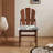Brown Solid back side Chair(Set of 2)