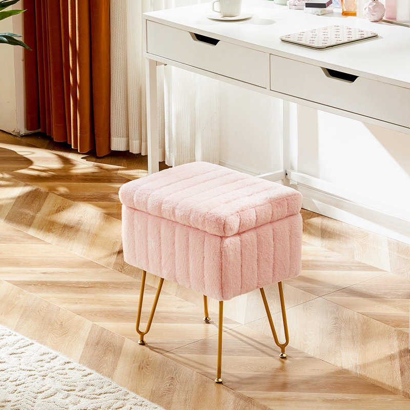 Benches Accent Stool, Pink