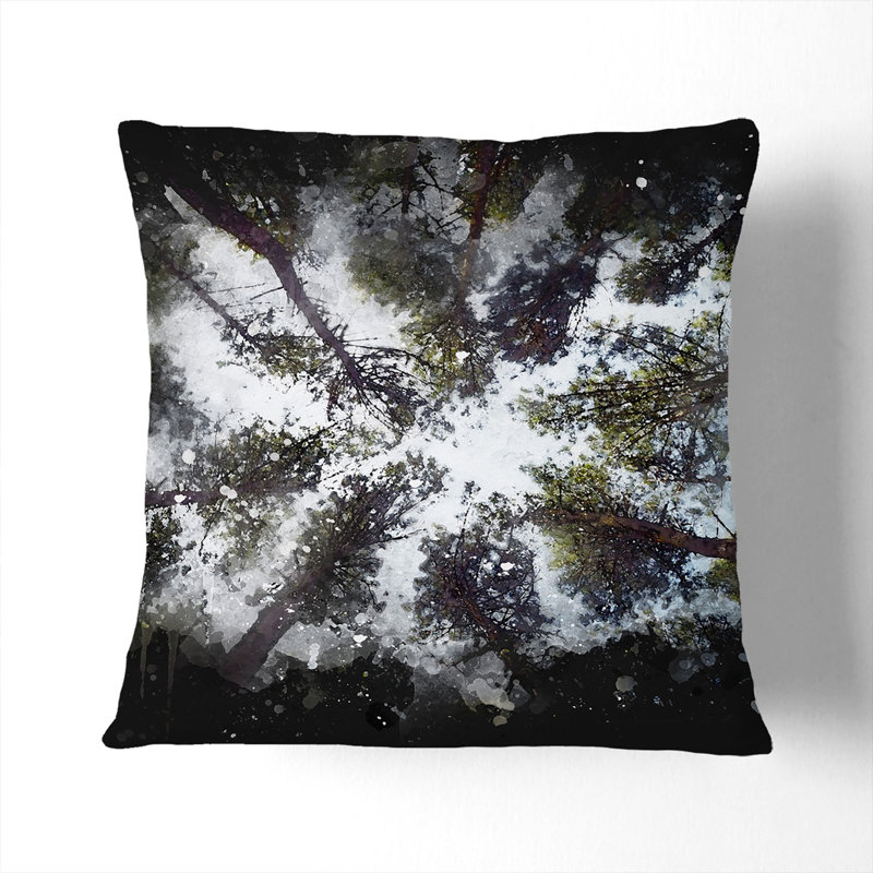 Tree Tops Cushion with Filling, 40cm H x 40cm W x 15cm D