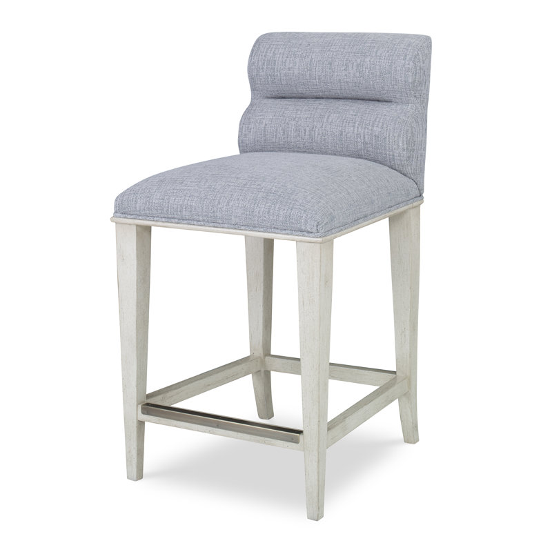 Tabouret de comptoir Bexley, Noyer américain, Tabouret de bar (siège d'une hauteur de 30 po), Neige Polly