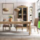 Crain Norene Extendable Solid Wood Dining Table