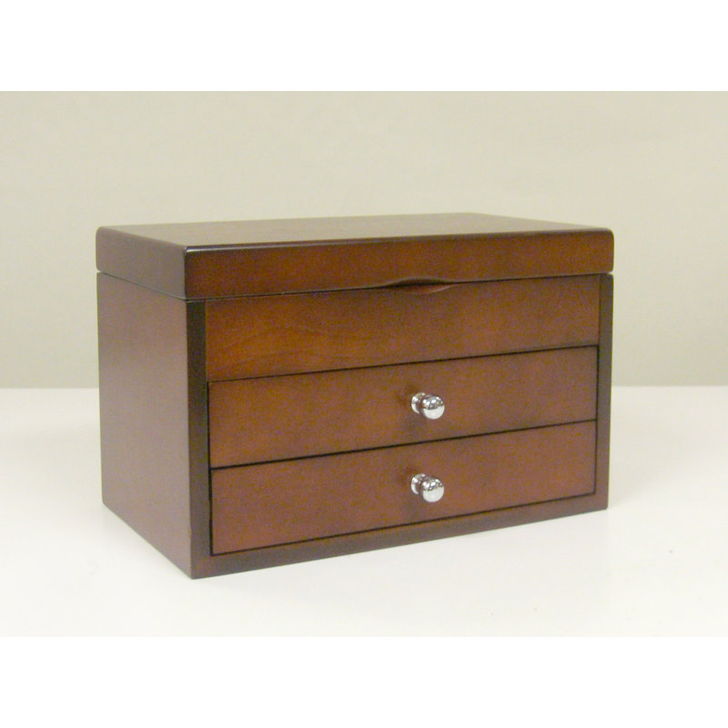 Bellissimo Wood Jewelry Box + Drawers