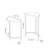Silber Glass Top Frame Nesting Tables