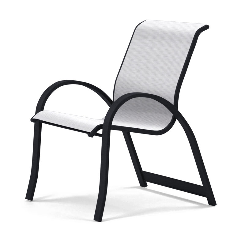 Fauteuil de salle à manger empilable Hiraku, Abalone, Noir