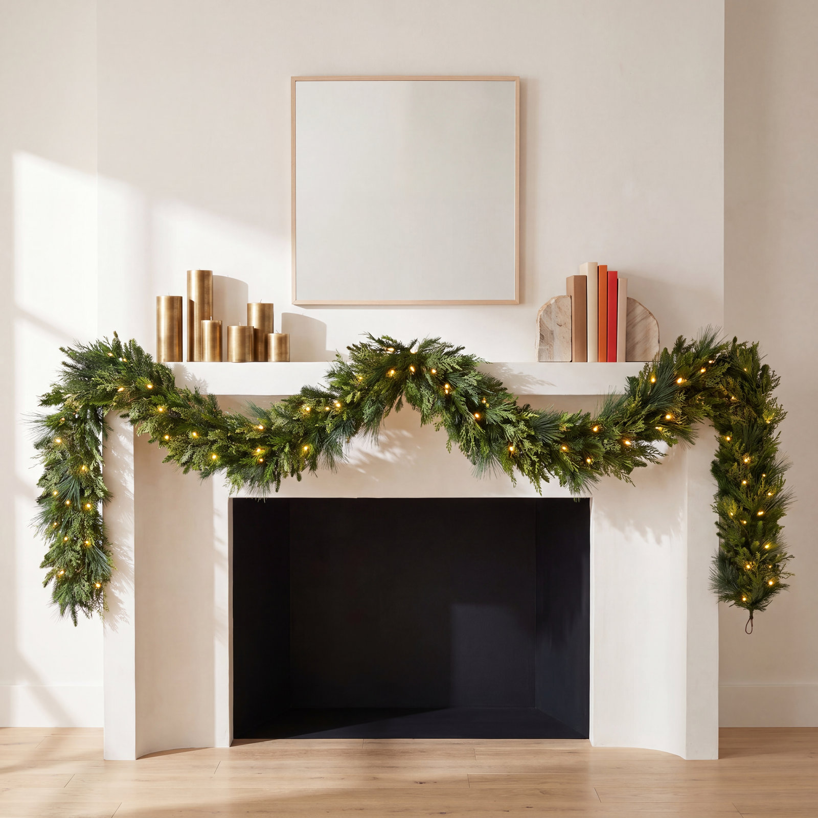 108" Pre-Lit Christmas Garland