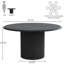 Round Metal Base Dining Table