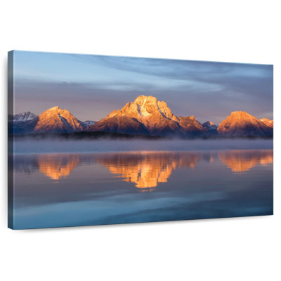 Alvord Tetons Mountain Range Alpenglow