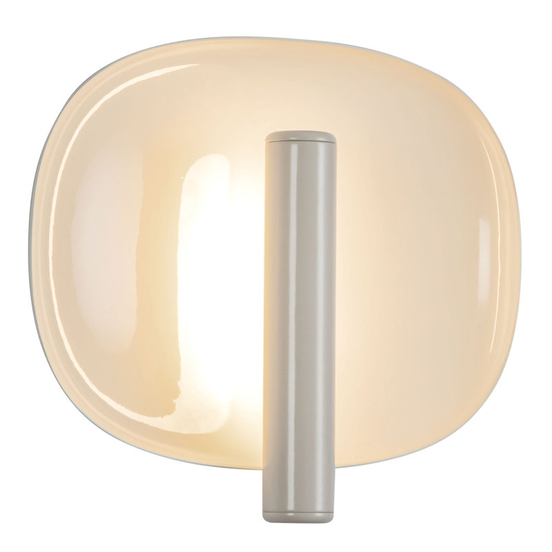 Lustre 9-in White dimmable LED Wall Sconce, White