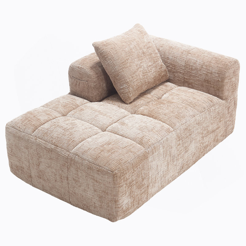 Canapé confortable en chenille pour des espaces de vie relaxants et élégants, Kaki