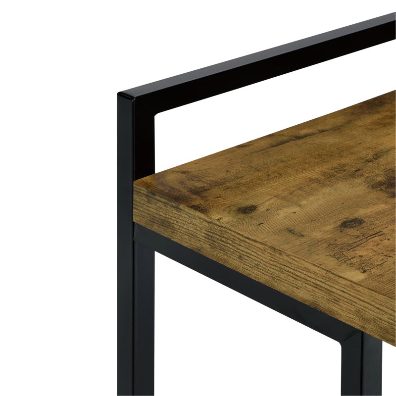 Table à collation antique avec dessus fonctionnel en muscade - Répond à diverses exigences de fabrication