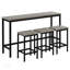 Ensemble de table de salle à manger 60,2 "moderne 4 pièces avec 3 chaises-860268067