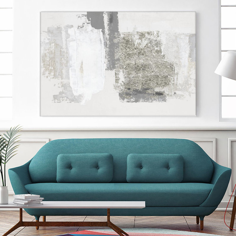 " Silver Slate " Print, 54" H x 84" W x 1.5" D