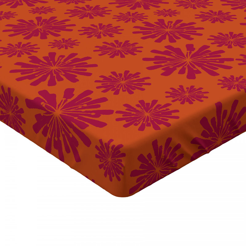 Microfiber Floral Fitted Sheet, Full/Double Fitted Sheet, Floral 2