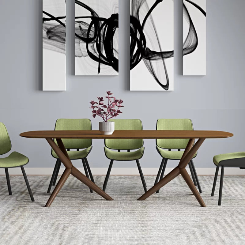Mccallister Ash Solid Wood Base Dining Table