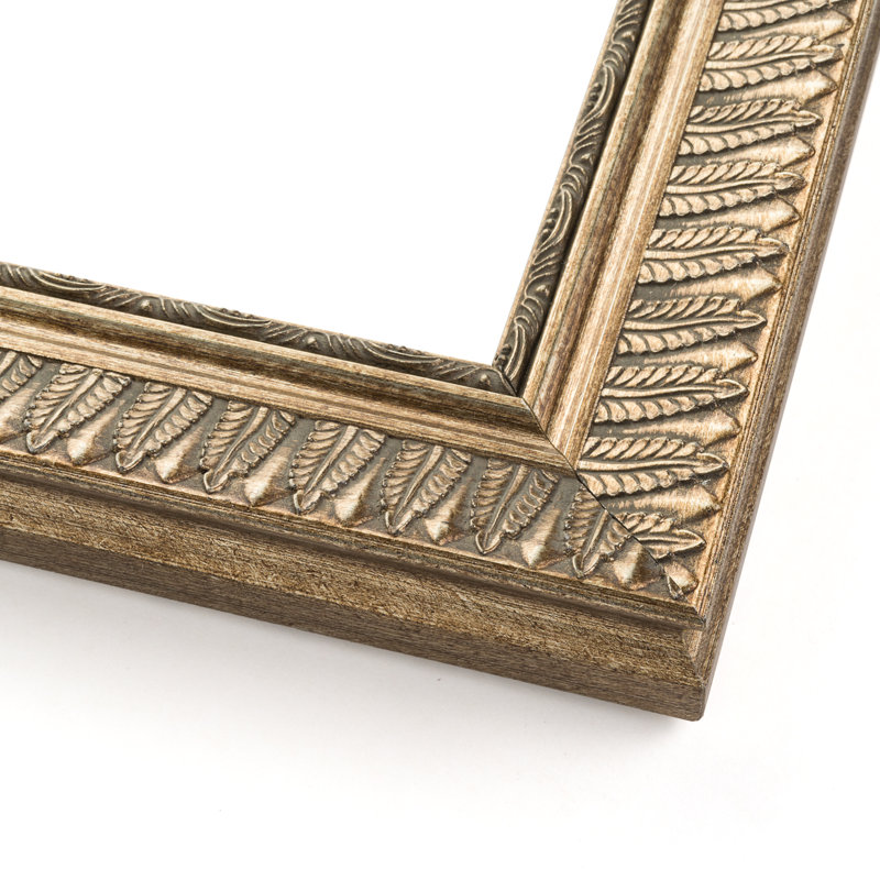 Natasja Pewter Solid Wood None Picture Frame, 10" W x 43" H, Pewter
