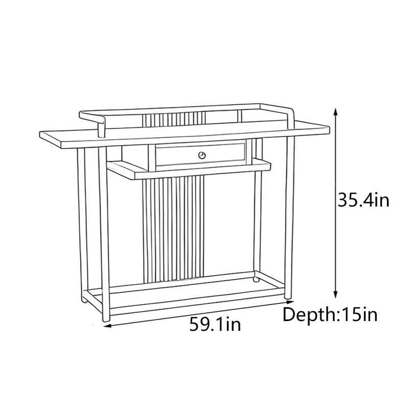 Paugh, 35.4" H x 59.1" W x 15" D
