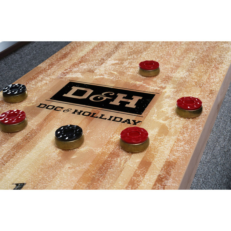 Doc & Holliday George 12' Shuffleboard Table In Natural Ash, Natural Ash