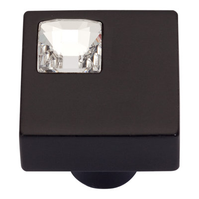 Crystal 1" Length Square Knob