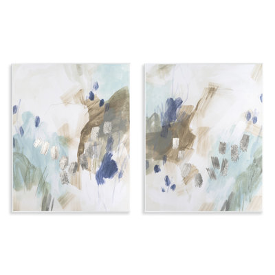Ensemble de 2 plaques murales Crystalline Plaster Abstract, design par June Erica Vess