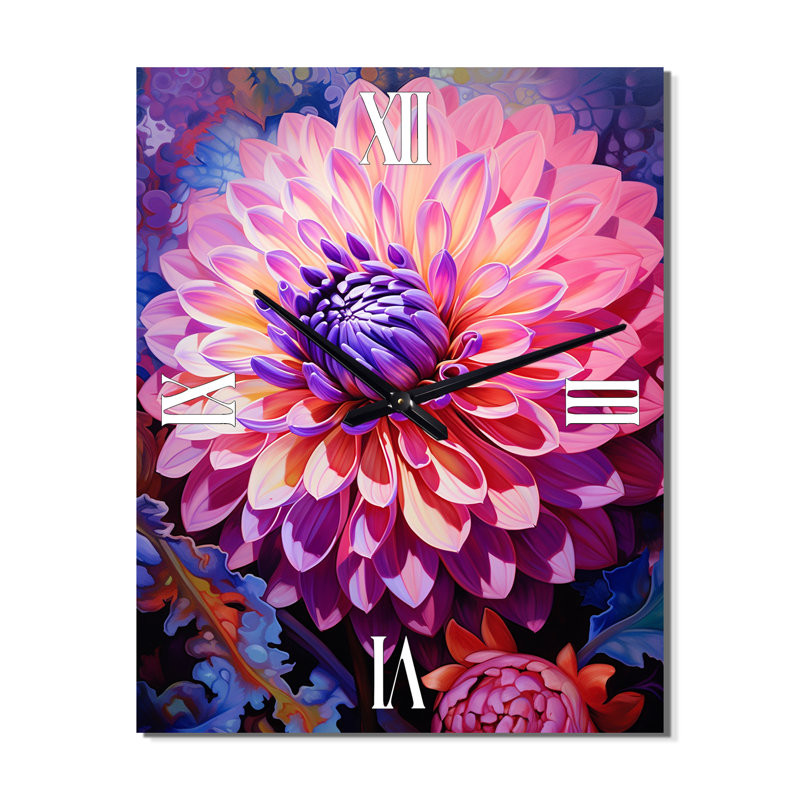 Horloge murale Anji - Dahlia, Petit