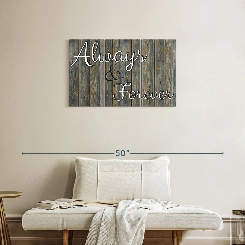 Tergel Always Forever Typography, 20" H x 33" W