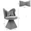 Fauteuil de coiffeuse avec dossier papillon, chaises d'appoint pivotantes, tabouret de maquillage pour coiffeuse de chambre à coucher, convient au salon, à la salle à manger, au bureau et aux espaces de loisirs - vert